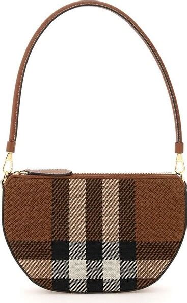 burberry olympia knitted-check zipped pouch|Burberry Knitted Check Olympia Pouch .